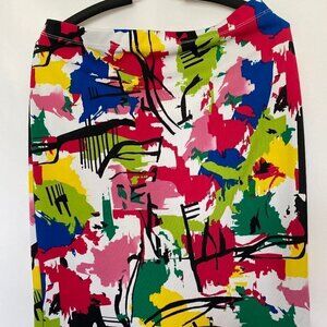 Grace Elements Color Graphic Design Pencil Skirt